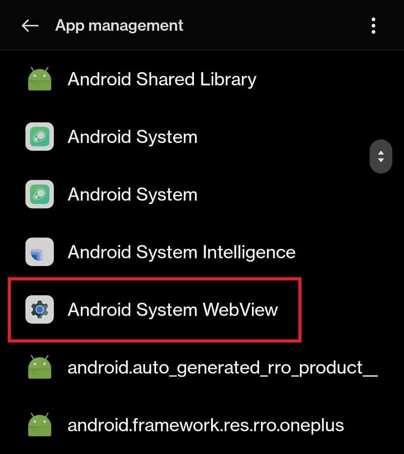 Android System WebView