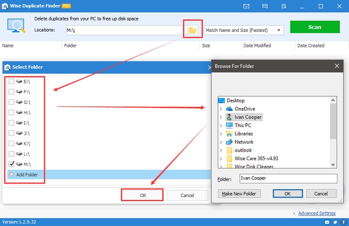 Choose Either Folders or Drives for Scanning