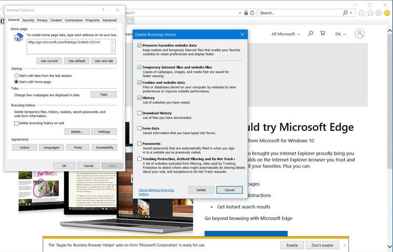 How to Clear Browser Cache in Internet Explorer