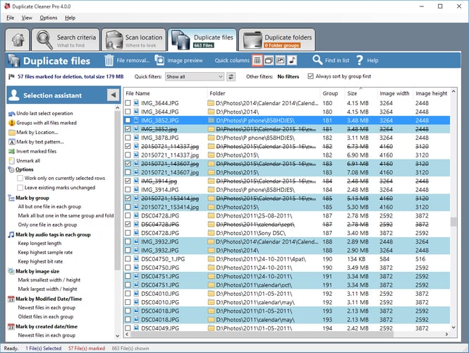 delete or move duplicate file to new folder with duplicate cleaner pro