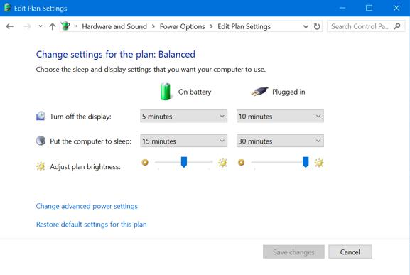 Adjust Brightness Plan