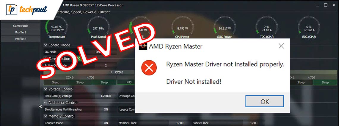 FIXED: AMD Ryzen Master Driver Not Installed Properly in Windows 11, 10 (2022) FIXED: AMD Ryzen Master Driver Not Installed Properly in Windows 11, 10 (2022)