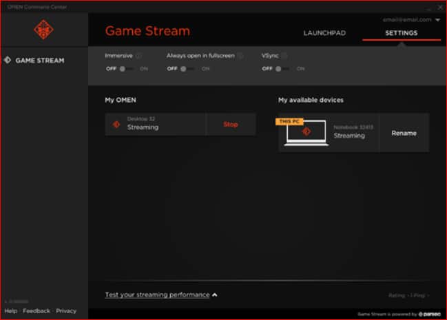 HP Omen Game Stream