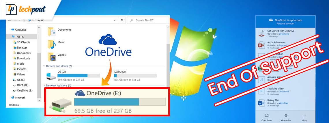 Microsoft to stop OneDrive Desktop app Support for Windows 7, 8 and 8.1 Microsoft to stop OneDrive Desktop app Support for Windows 7, 8 and 8.1