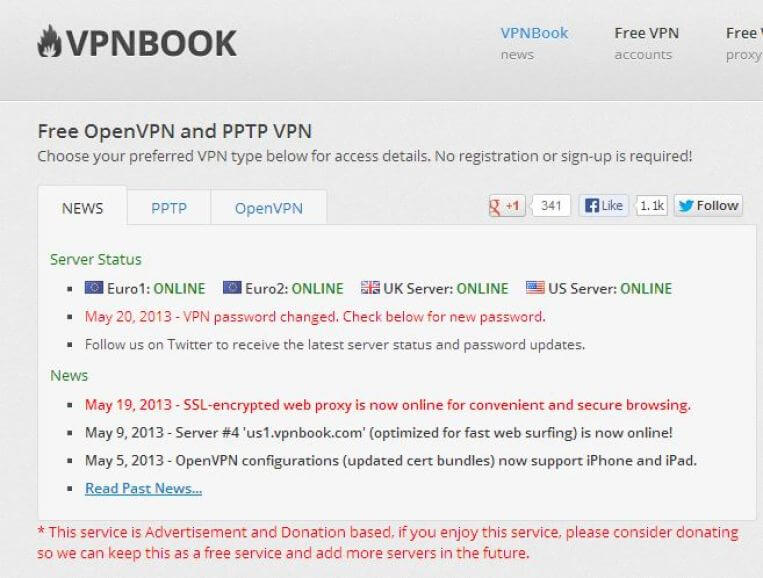  VPNBook