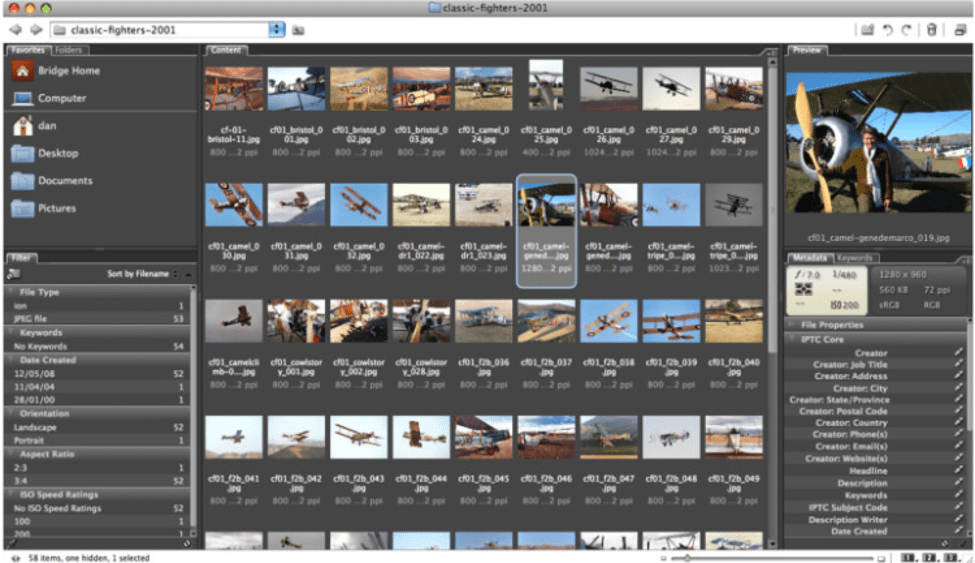 Adobe Bridge Adobe Bridge - Free Picture Organizer Software