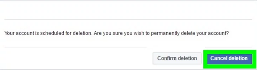 Cancel Deletion Facebook Account Cancel Deletion Facebook Account
