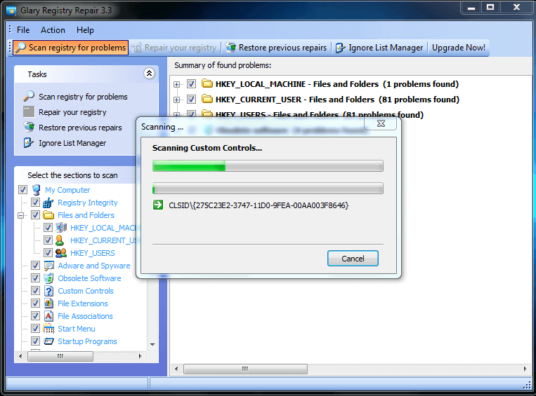 Glarysoft Registry Repair