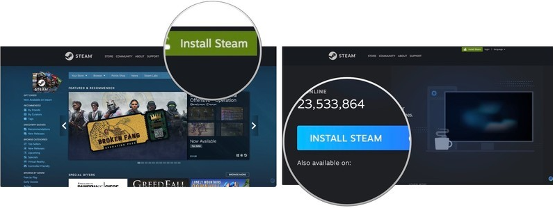 Install Steam