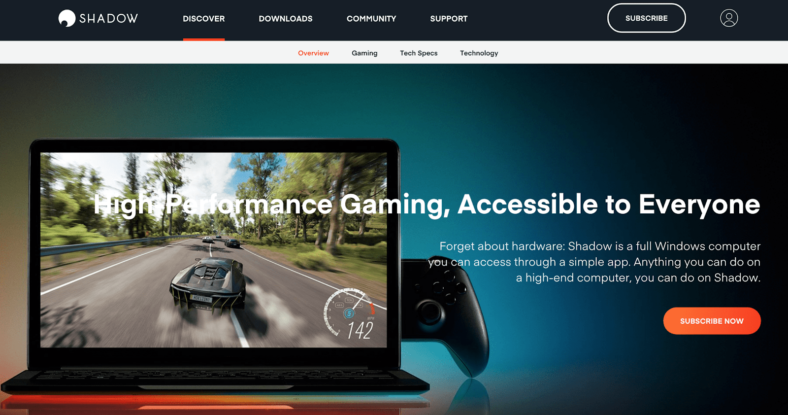 Shadow Cloud Gaming Service