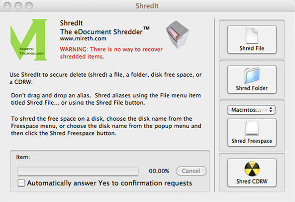 ShredIt ShredIt - Mac Shredder App