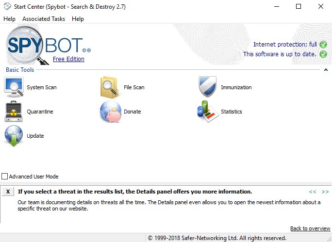 Spybot - Best Free Anti-Spyware Tools For Windows Spybot - Best Free Anti-Spyware Tools For Windows