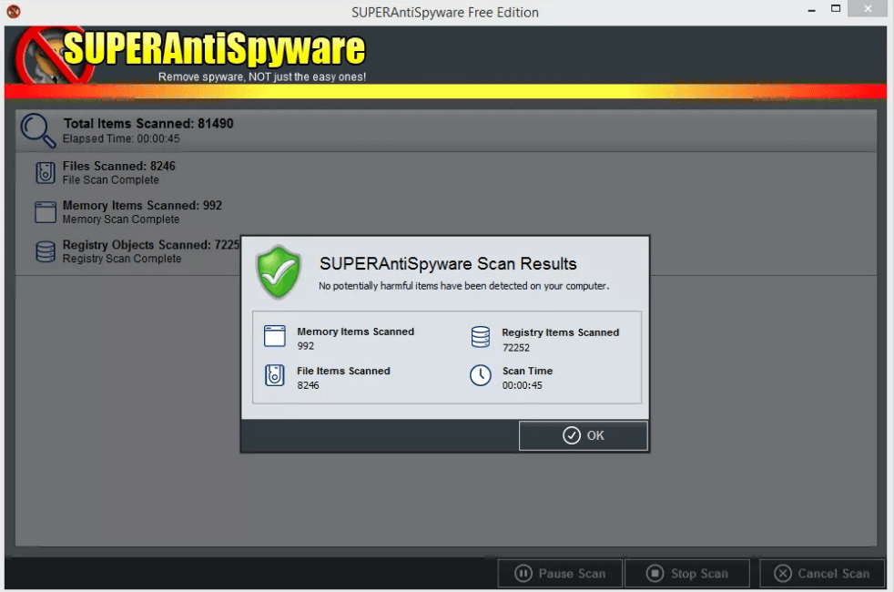 SUPERAntiSpyware - Spyware Removal Tool