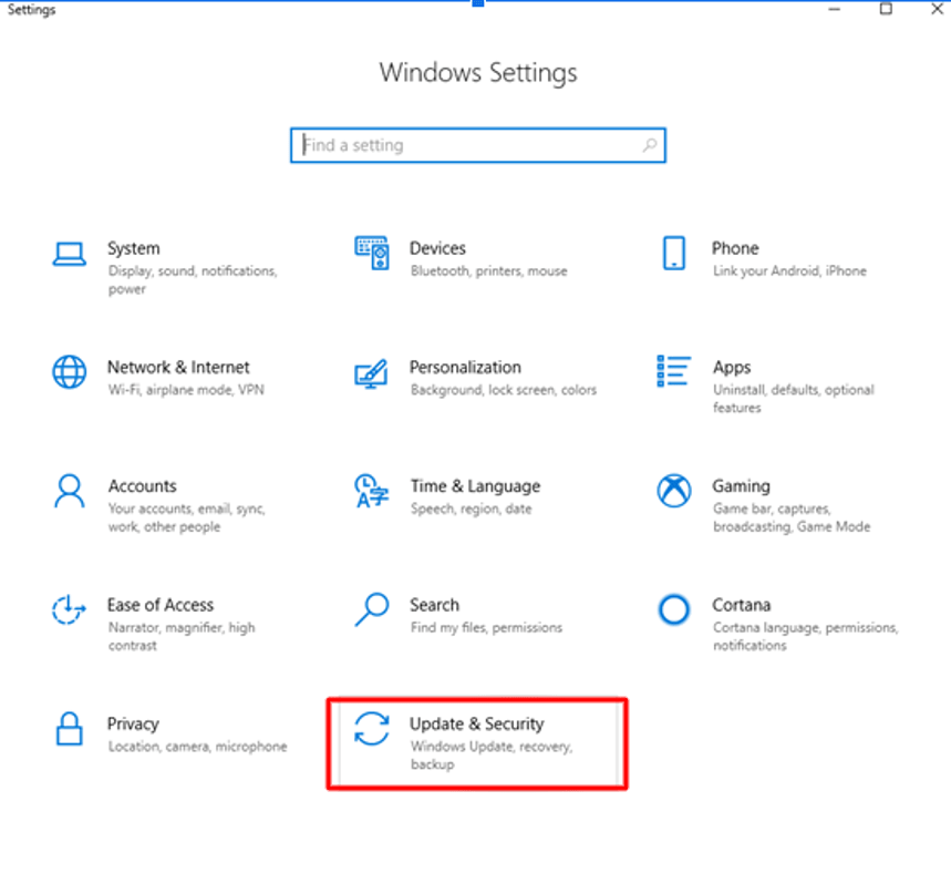Update-and-Security-of-Windows-Settings