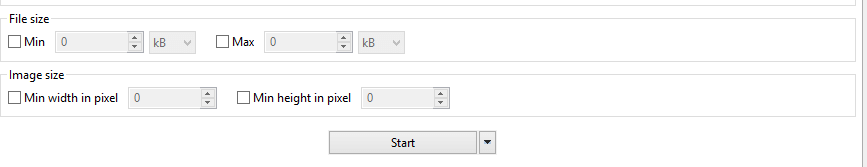 Validate The Maximum and Minimum Size Of The File