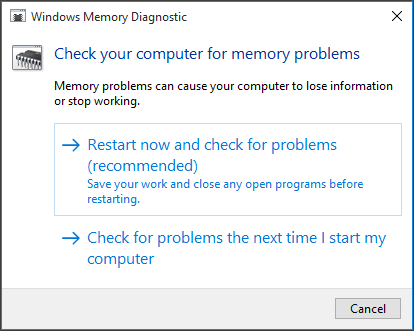 Windows Memory Diagnostic