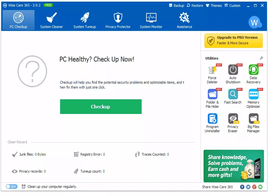 Wise Care 365 Wise Care 365 - Best Software For Windows Defrag