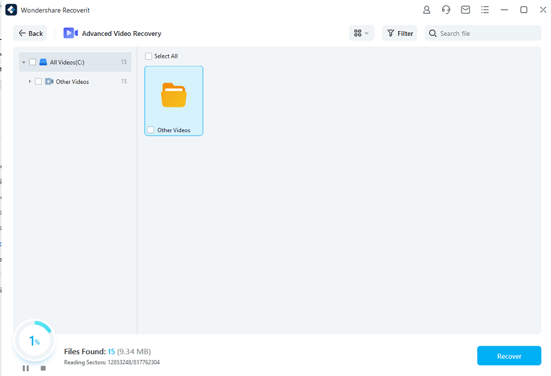 Wondershare Recoverit - Video Recover
